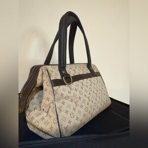 Louis Vuitton Mini Lin Canvas Satchel / Handbag